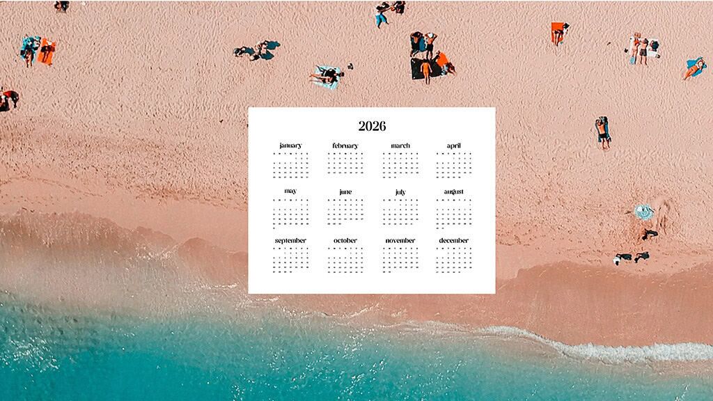 2026 desktop wallpapers – 60 FREE options Sun. & Mon. + no cal