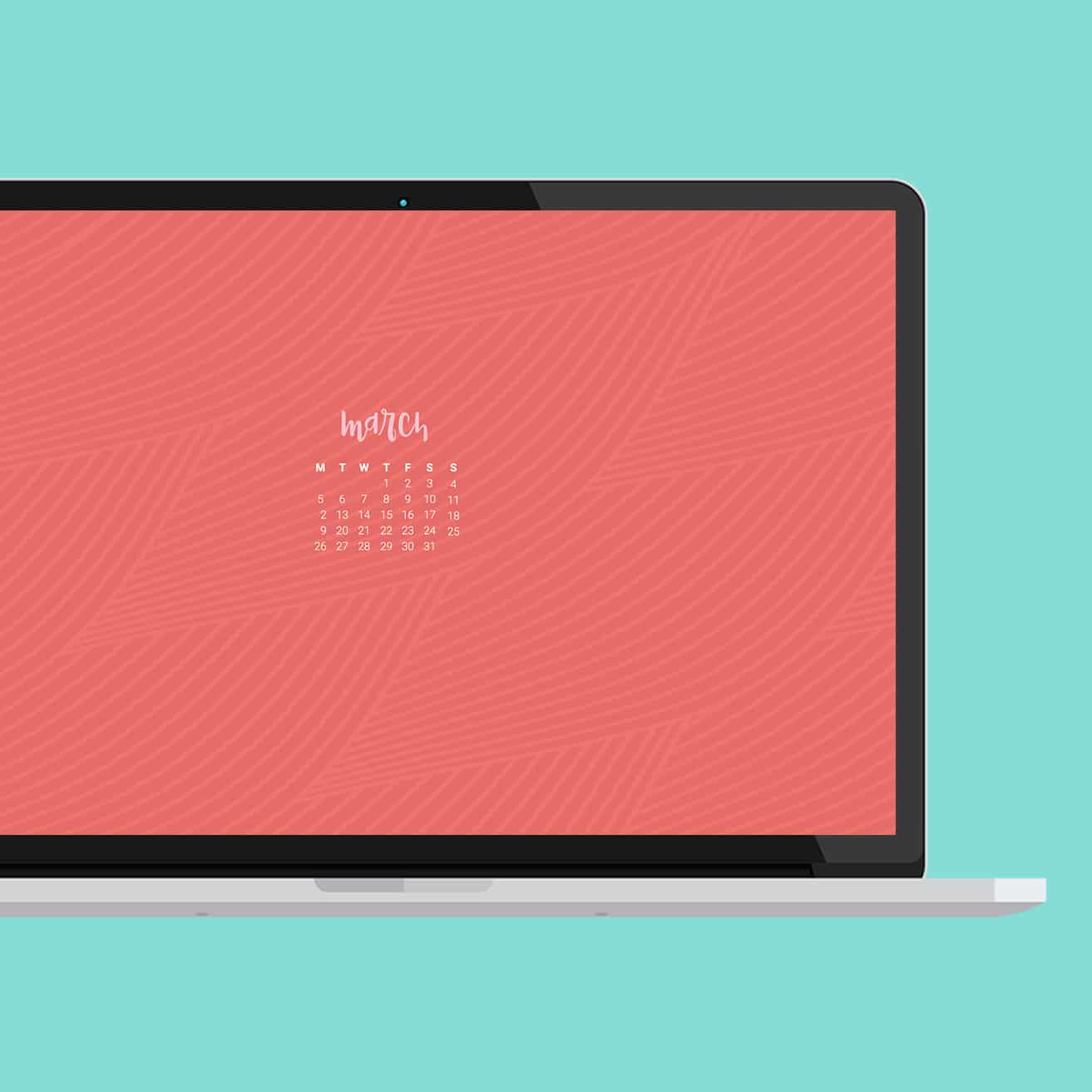 Free March desktop calendar wallpapers — 6 designs to choose from in