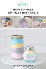 DIY Fizzy Bath Salts Tutorial – Much Easier To Make Than Bath Bombs!