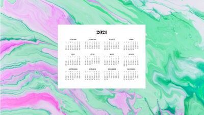 FREE 2021 wallpaper calendars – 50+ cute design options to choose from!