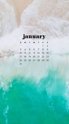 January 2021 calendar wallpapers – 30 FREE designs to choose from!