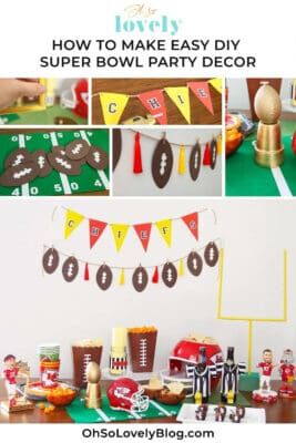 DIY Superbowl party decor — easy and affordable ideas for your party!
